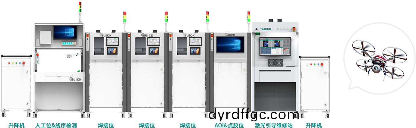 無人機主控闆銲(han)接組裝解(jie)決(jue)方案